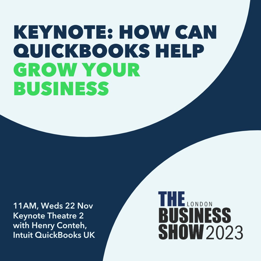 Coming to @TheBusinessShow next week? Tired of chasing invoices and submitting your Self-Assessment at the last minute? Join our session at 11am on Wednesday and discover the benefits of QuickBooks for your business. Learn how to: 👉 Speed up your admin 👉 Manage your expenses…