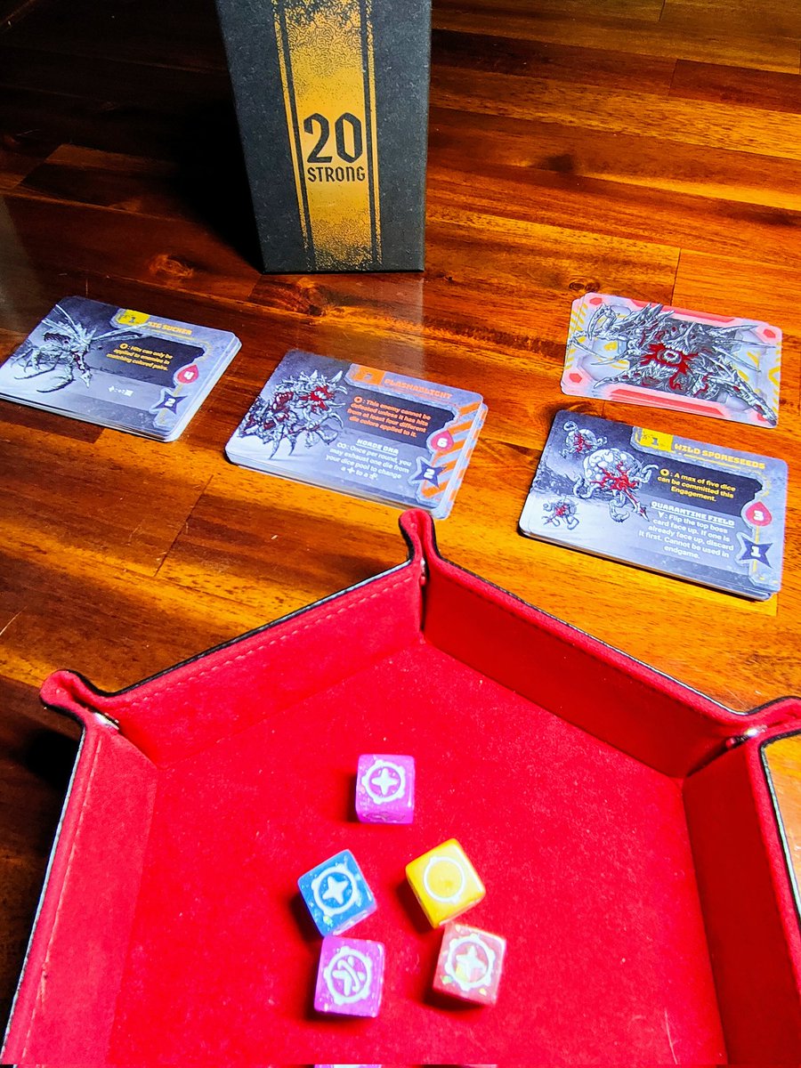 shinyhappymeepl's tweet photo. Just played my first game of 20 Strong Solar Sentinals. I got destroyed. Was going along nicely and then things escalated badly (see last photo!). Really fun game though ๐
@ChipTheoryGames #20strong #solarsentinels #chiptheorygames #boardgames #boardgamesuk #tabletopgames https://t.co/0rHBBrqKWe