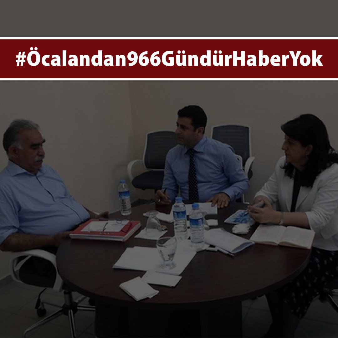 HEDEPNisebin's tweet photo. Ji bo ku şûna şer û xwînê bibe aşitî û aramî, dive demildest tecrîda li ser birêz Ocalan rabe û bibe azadiya wî ya fizikî. 966 roj in ji birêz Ocalan ti agahî nîne û ev sûcê mirovahiyê ye. 
#Öcalandan966GündürHaberYok https://t.co/1wJnK9Hj7O