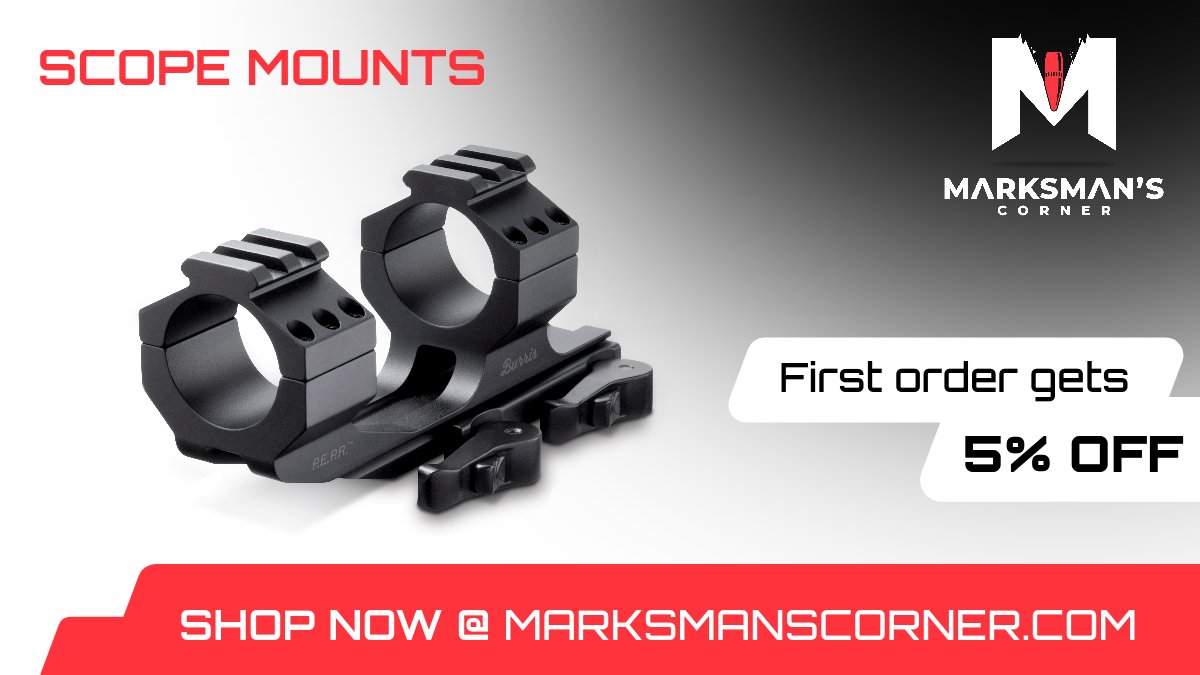 Explore top brands in scope mounts at Marksman's Corner! Experience reliability and precision with every shot.

marksmanscorner.com/collections/sc… 

#precisionshooting #hunting #tactical #TrustedBrands #PrecisionMounts #MarksmanGear #huntingseason #scopemounts