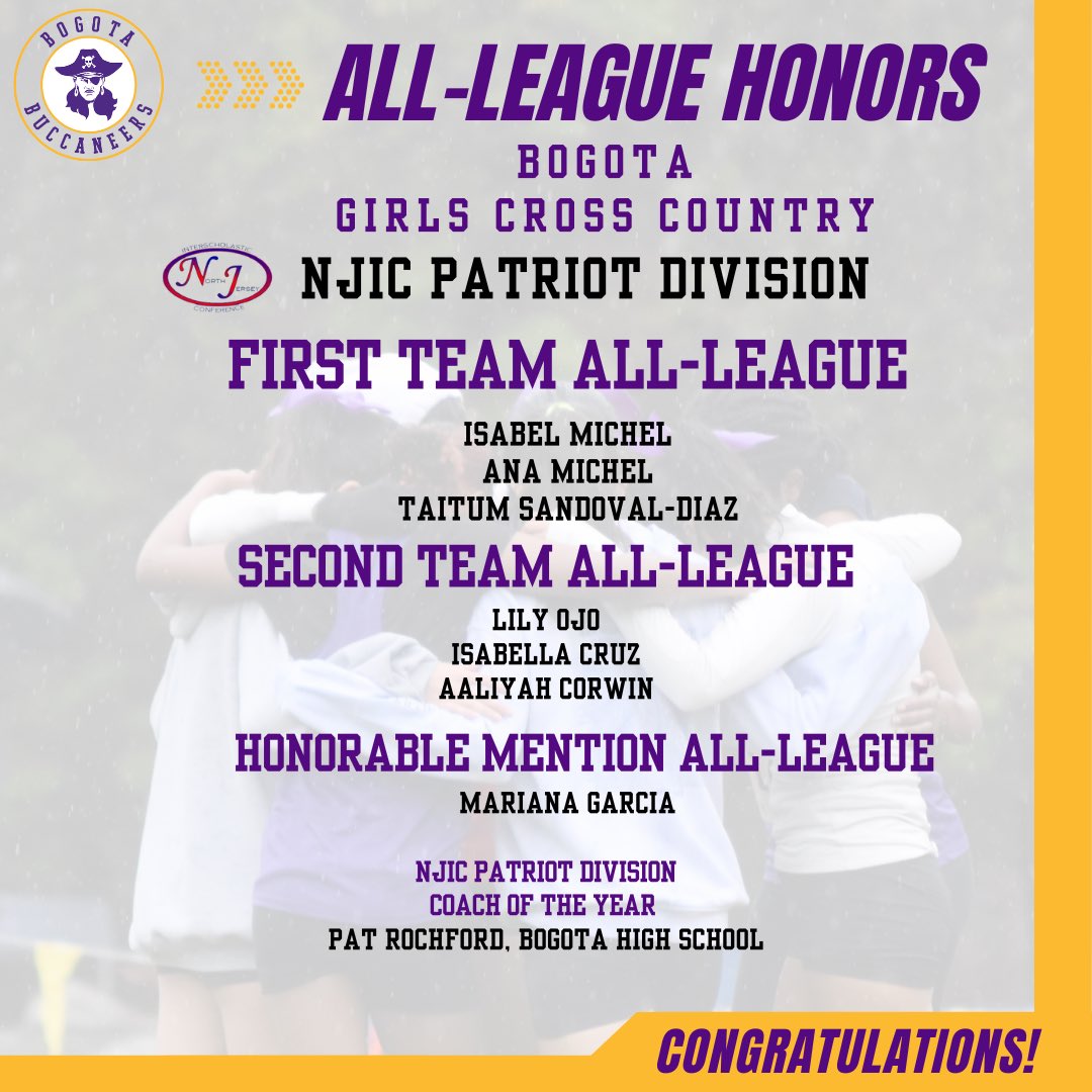 Bogota Bucs (@bogotaathletics) on Twitter photo 🏃♀️ 🏃♂️ Congratulations to our Bogota Cross Country runners who received All-Division Honors for the Fall 2023 Season. Great job runners and coaches, congratulations on a great season! <a href="/BogotaPublic/">Bogota Public Schools</a> <a href="/BogotaHigh/">Bogota Jr./Sr. High School</a> <a href="/bogotablognj/">Bogota Blog NJ</a> 🏃♀️ 🏃♂️ Congratulations to our Bogota Cross Country runners who received All-Division Honors for the Fall 2023 Season. Great job runners and coaches, congratulations on a great season! <a href="/BogotaPublic/">Bogota Public Schools</a> <a href="/BogotaHigh/">Bogota Jr./Sr. High School</a> <a href="/bogotablognj/">Bogota Blog NJ</a>