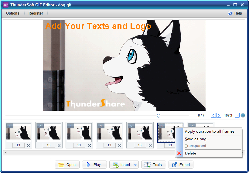 ThunderSoft Video Editor Pro on X: ThunderSoft GIF Editor, a