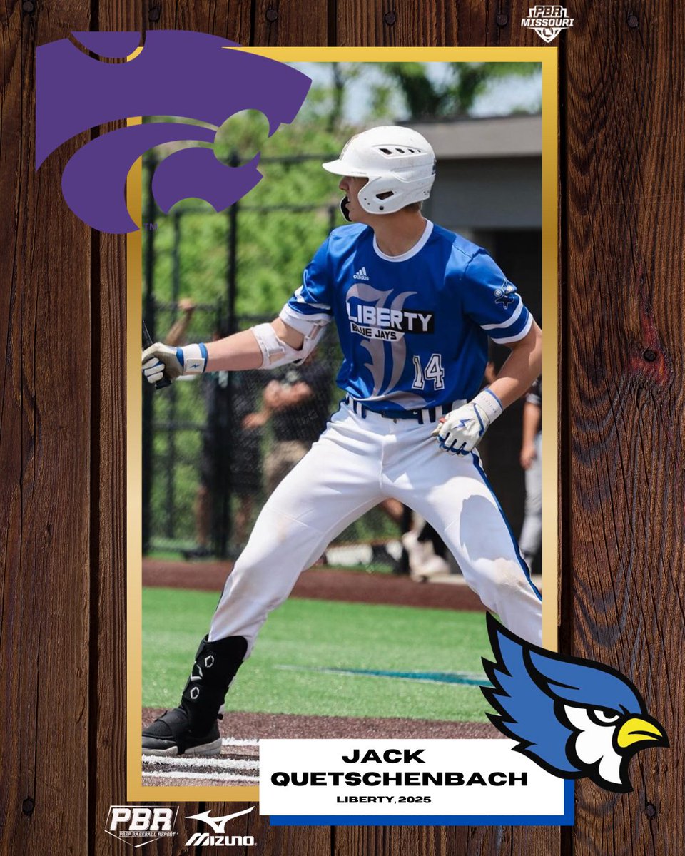 OF Jack Quetschenbach (Liberty, 2025) commits to Kansas State. 

A member of Team Select at the #PBRFG23, Quetschenbach is currently ranked No. 48 overall in the state's junior class. 

👤: loom.ly/R9XVdW8
