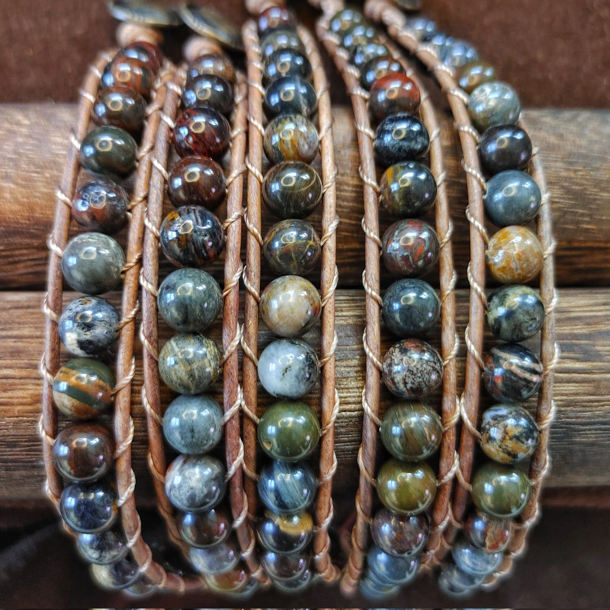 These are a #personal #favorite
Brecciated Jasper - Made to fit a larger wrist, sizes 7.5 - 9 inches.

#PleaseShare #smallbusinessbigdreams #handmadejewelry #handmadegifts #giftideas #giftsforall #uniquegifts #uniquegiftideas  #crystals #jasper #nature #personalizedgifts
