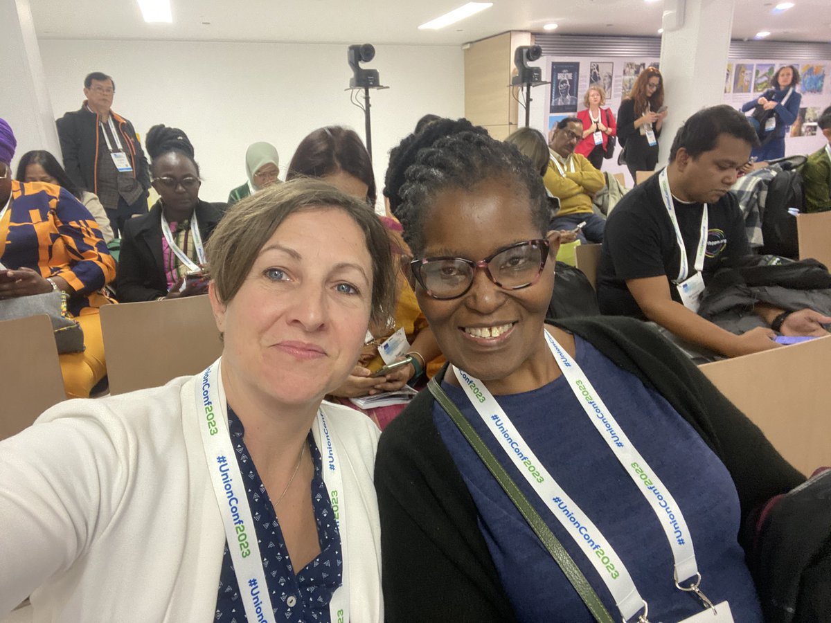 Today at @TheUnion_TBLH conference in Paris, I have met and connect with a new community 🥰 thanks Olive Mumba from @GlobalFund for inviting me to join this great panel discussion on 'Experiences in engaging key and vulnerable TB populations in pandemic governance'@PREZODE_Intl