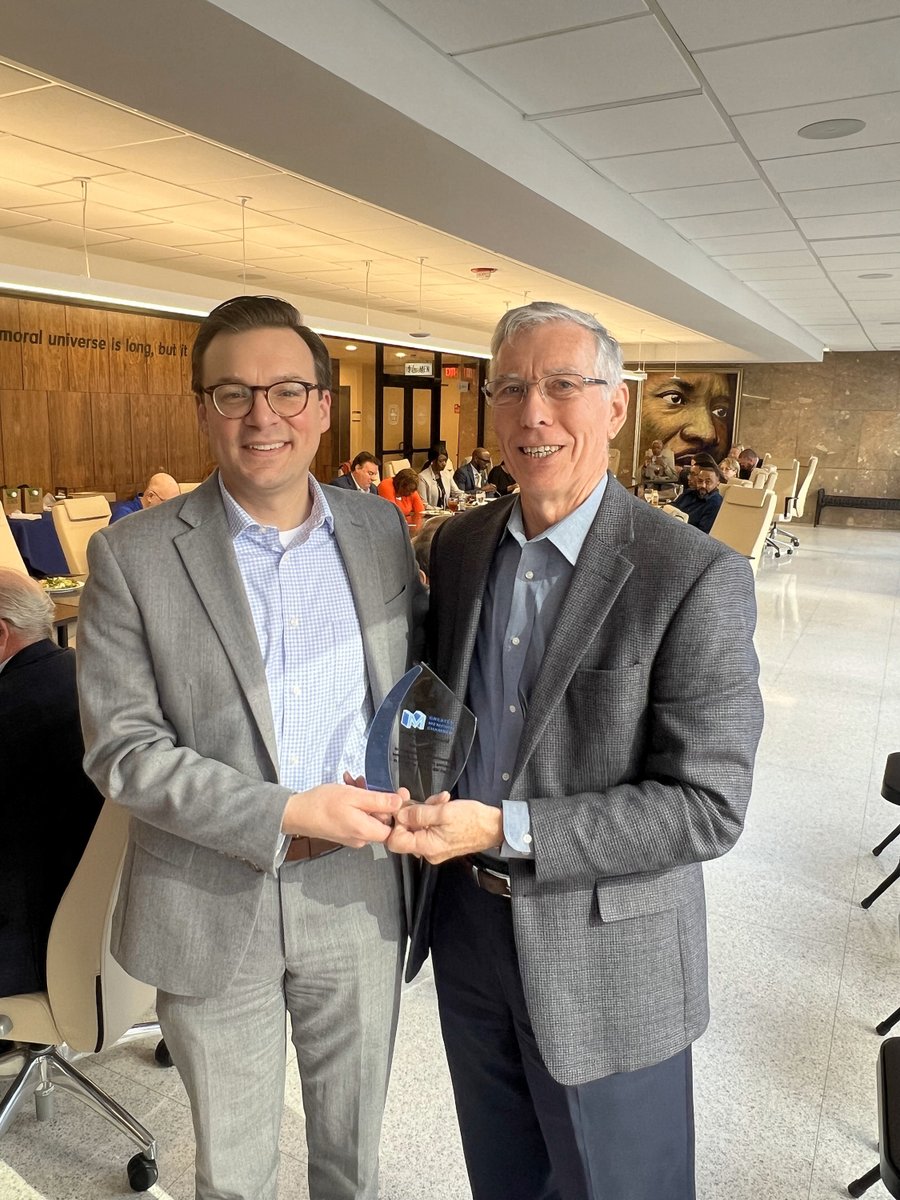 Allen &amp; Hoshall’s CEO, Harry Pratt, presented an Innovation Award on behalf of the <a href="/MemphisChamber/">Greater Memphis Chamber</a>  to John Zeanah for his leadership in developing the Develop901 portal. John serves as the Director at Memphis and Shelby County Division of Planning &amp; Development.