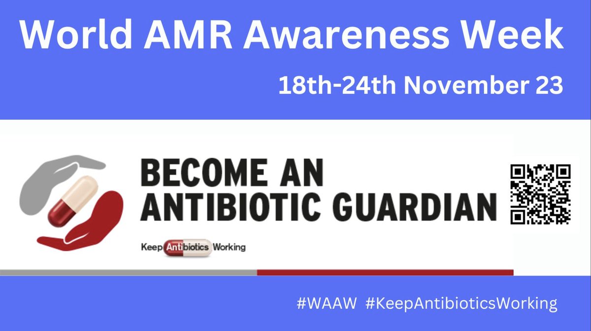 'We can all become antibiotic guardians by making a pledge at antibiotic guardian.com. I pledge to support World Antimicrobial Awareness Week in UHBW by raising awareness of this issue through social media.' #ESPAUR #AntibioticGuardian #KeepAntibioticsWorking #WAAW2023