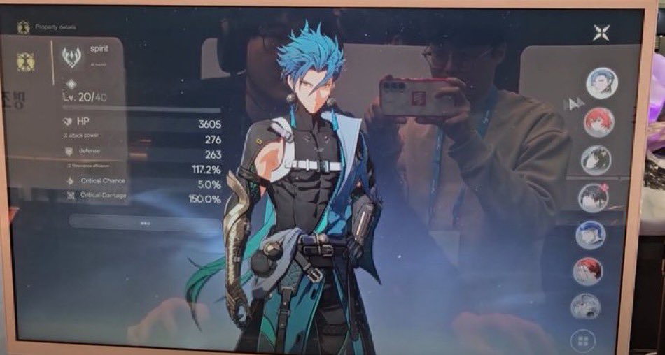 #wutheringwaves
Translated stat page for resonators: 
HP 
Attack Power 
Defense 
Resonance efficiency (either for concerto effects or liberation (ult) charge) 
Crit Chance  
Crit Damage (150% = 1.5 multiplier, not a 1+1.5)
-Bittex