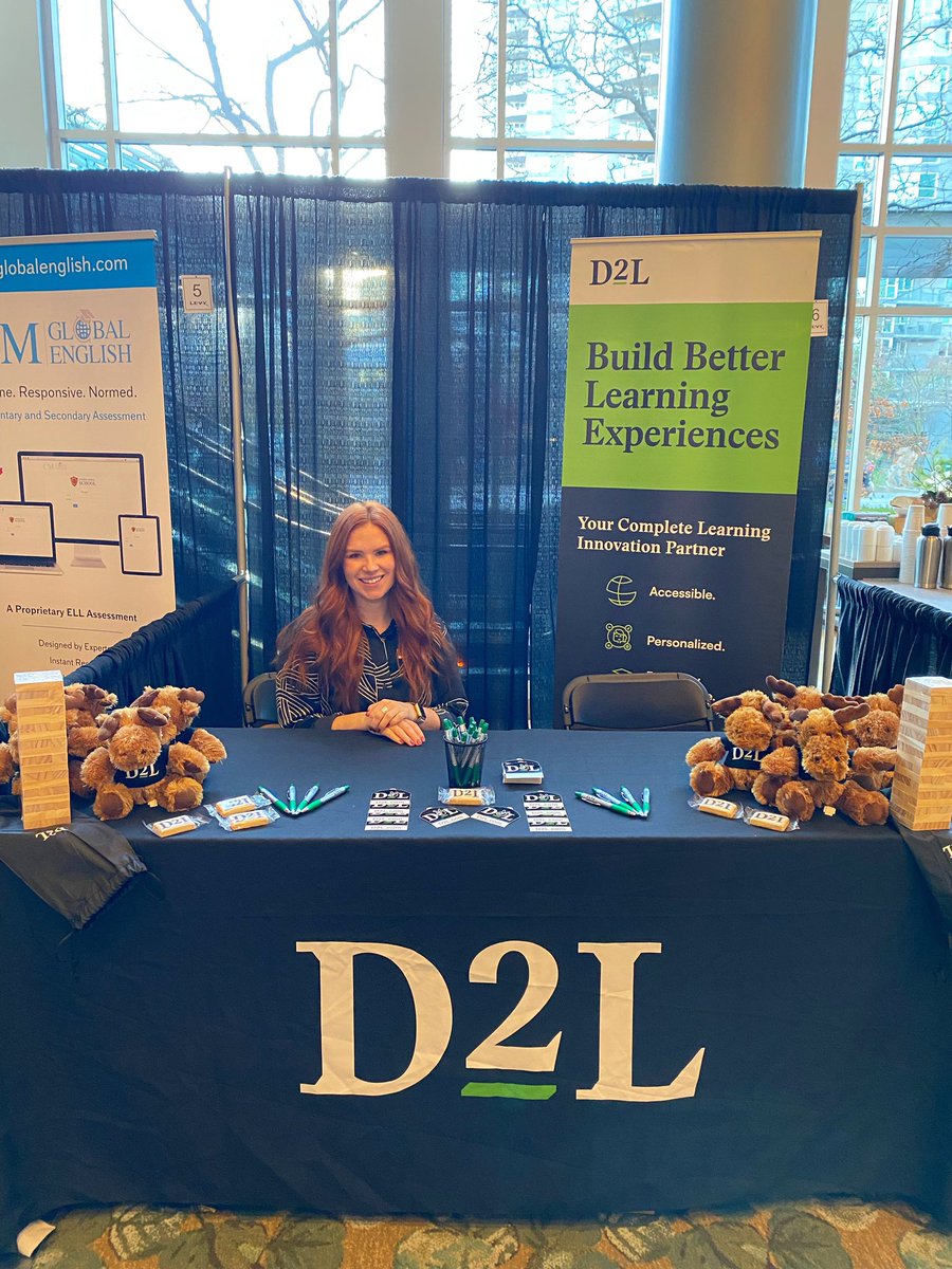 Your friendly neighbourhood BC K-12 @D2L #Brightspace team is hanging at Booth #6 at @BCSups Fall Conference today and tomorrow! The moose will be gone before you know it…🫎🏃🏼‍♀️