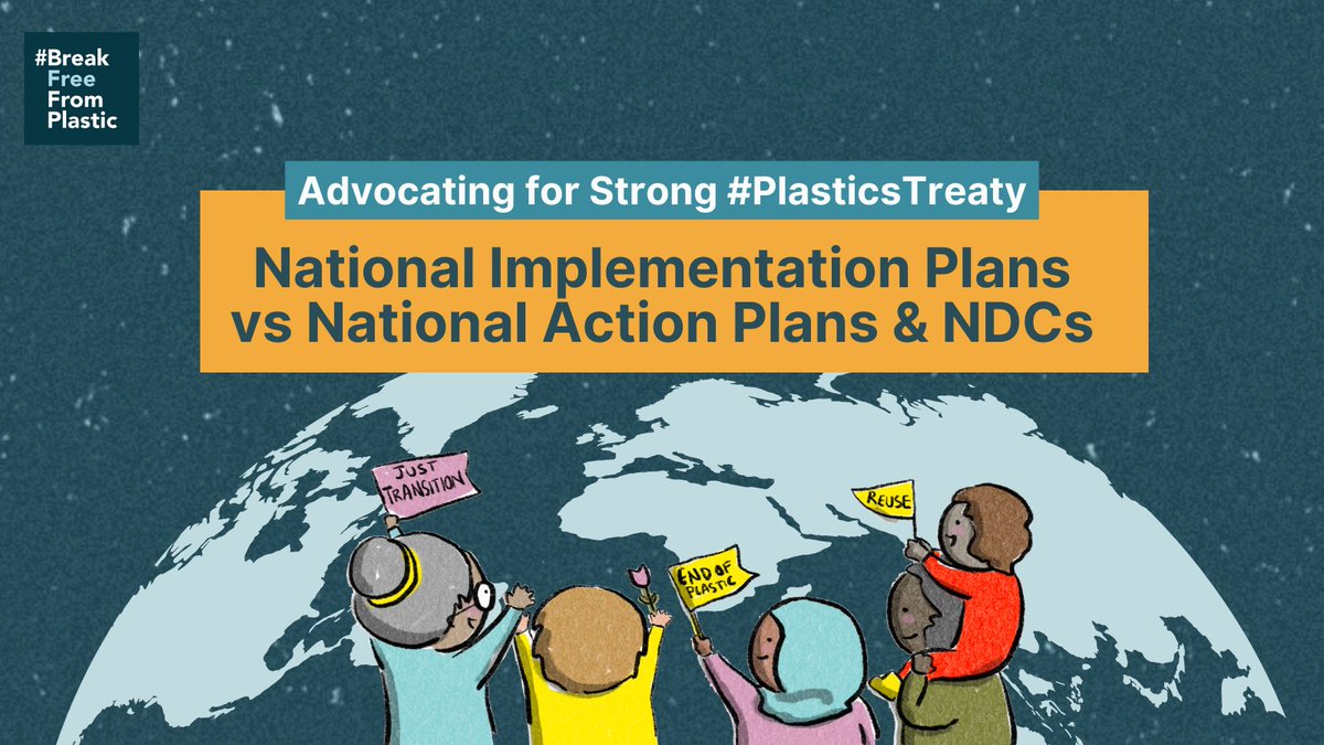 Governments must adhere to their responsibilities outlined in international treaties, including multilateral environmental agreements (MEAs). The #PlasticsTreaty’s success will depend on the design of implementation, which include NIPs, NAPs, or NDCs. Learn more 🧵