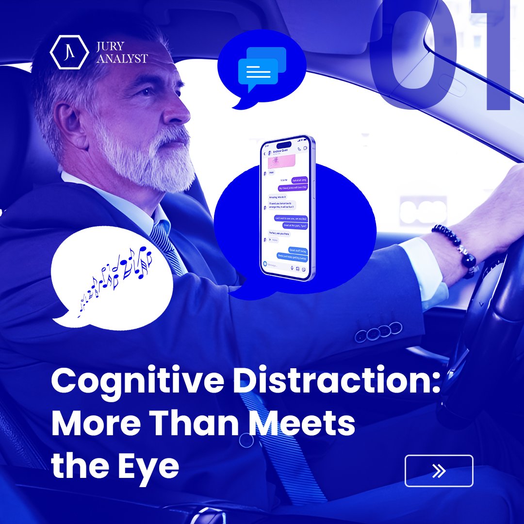 JuryAnalyst's tweet image. Today we want to spotlight a critical yet often overlooked issue: cognitive distraction while driving. 

Understanding the legal and safety implications of distracted driving is crucial.
  
#SafeDriving #LegalAwareness #CognitiveDistraction
