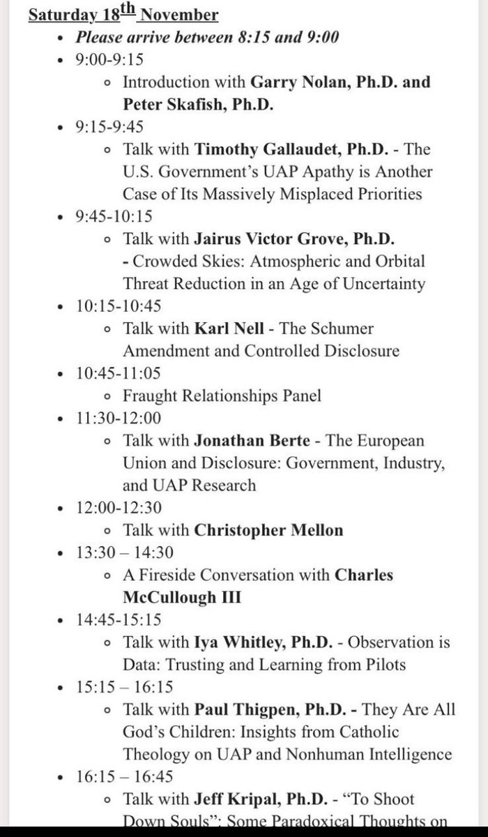 Lily2TM's tweet photo. Nov 17-19: SOL Foundation holds its 1st conference at Stanford. Wowww….a lot of heavy hitters there…Avi Loeb, Karl Nell, Charles McCullough, Garry Nolan, Jacques Vallée, Hal Puthoff ….. 

https://t.co/ughTxOgszn… https://t.co/K7Iiab3GD2