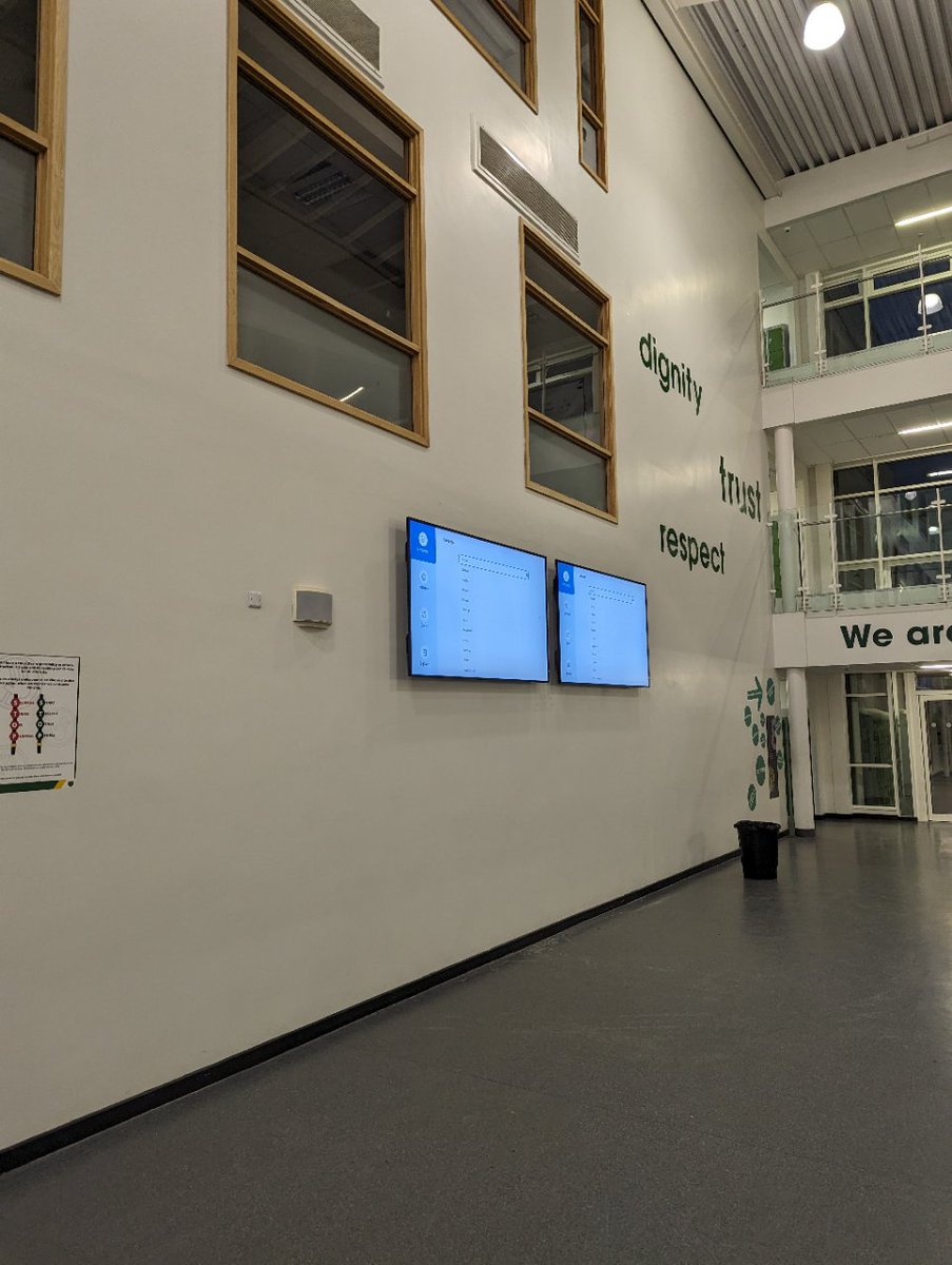 it_exact's tweet photo. A recent set of IIyama Digital Signage displays that we installed for a College this week.  Sizes range from 65" to 86". @iiyamaCo @Sheffieldis @Barnsleyis @Rotherhamiss https://t.co/AmYeZvIIq9