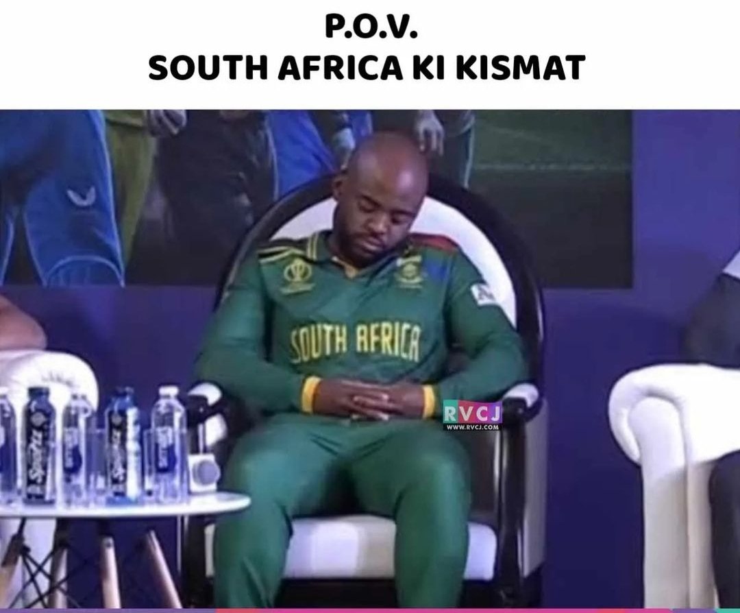 muzu_tweets's tweet photo. Feeling Sad For South Africa 😔

#AUSvsSA #Bavuma #CWC23semifinal https://t.co/wyh63x5GlK