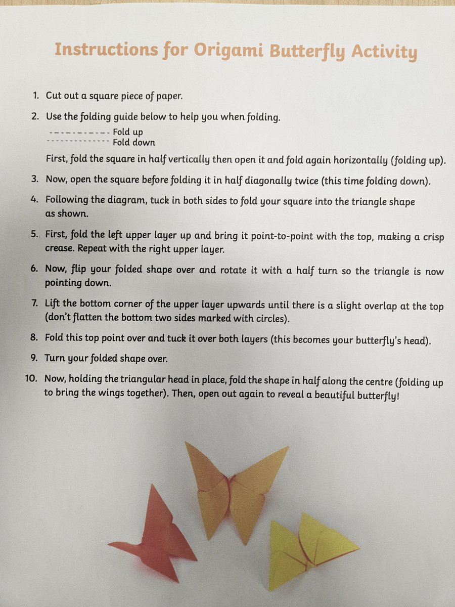 Y3OPS's tweet image. Testing our resilience, perseverance and using The Power of Yet in Reflect Ed today as we followed instructions to make an origami butterfly. Riley Class have done an amazing job! #ReflectEd