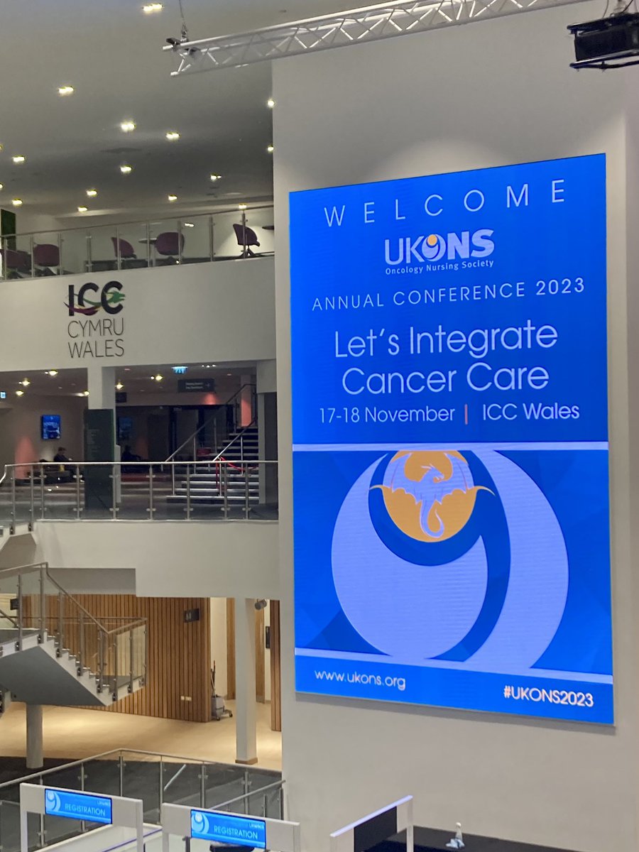 UKONSmember's tweet photo. #UKONS2023 conference site preparations happening on site @ICCWales. 

#InspiringCancerNursing https://t.co/nYd0ffXJAu