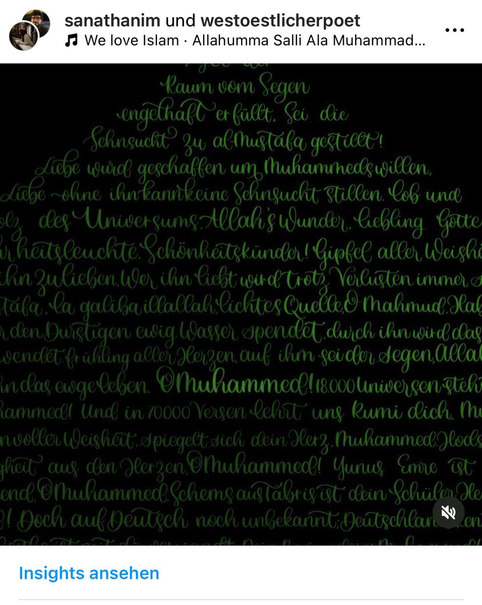westostPoet's tweet photo. Während viele klagen, fördern wir jungen #Muslime #Deutschland|s #Kunst und #Kultur! Aus zweien meiner #Gedichte machte sanat.hanim von Insta die grüne #Kuppel der #Prophetenmoschee. #Renaissance #Aufklärung https://t.co/Qm5KvLZFBo