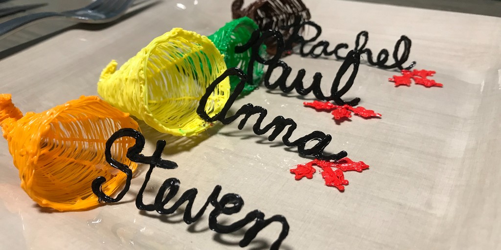 Getting ready for #Thanksgiving? Make sweet cornucopia place cards for your dining table with a #3Doodler 3D pen. Impress your guests and express your creativity with our latest tutorial. We’re giving thanks for the gift of creativity this season! bit.ly/46kdYSD
