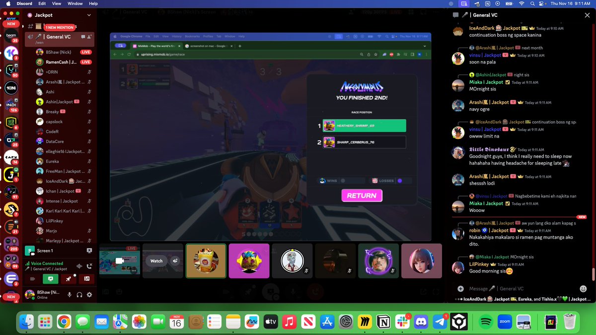 NickyyyB_'s tweet photo. 🎮 Had an incredible @MixMobOrigin game session with @jackpotxyz FAM! You're community is A1!  You guys are building some awesome stuff, can't wait for beta @RamenCash @yobreaky 🎟️

Remember to lock in for our MixMob x Jackpot tournament on September 22nd @ 10 AM EST https://t.co/5e2T0KjbwE