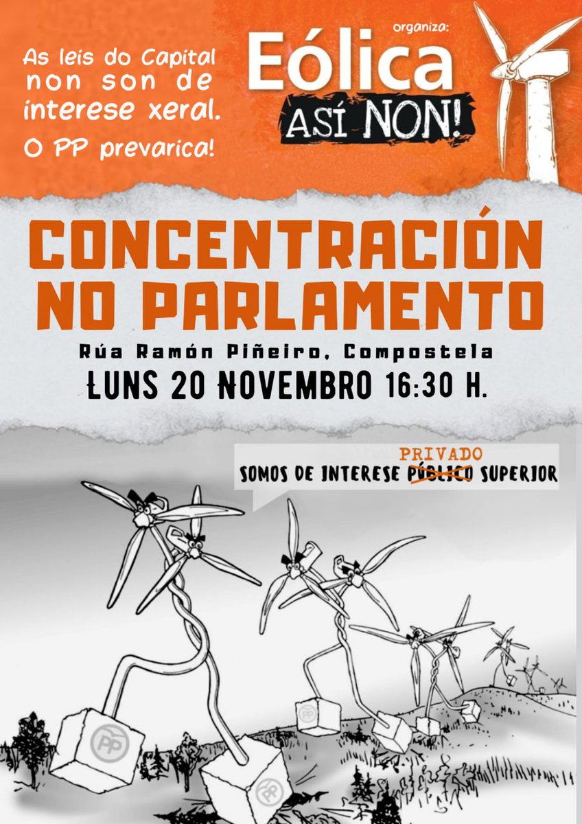 ManuelGermade's tweet photo. 📢⚠️Unha vez máis, o PP abusa da maioría absoluta para aprobar novas “leis de depredación” que entregan definitivamente o país ao Capital. O PP prevarica.
#ACOUGA
#eolicaasinon #leisdepredación #interesepublicosuperior #leidebeneficios #temosalternativa https://t.co/J6vmW8jkow