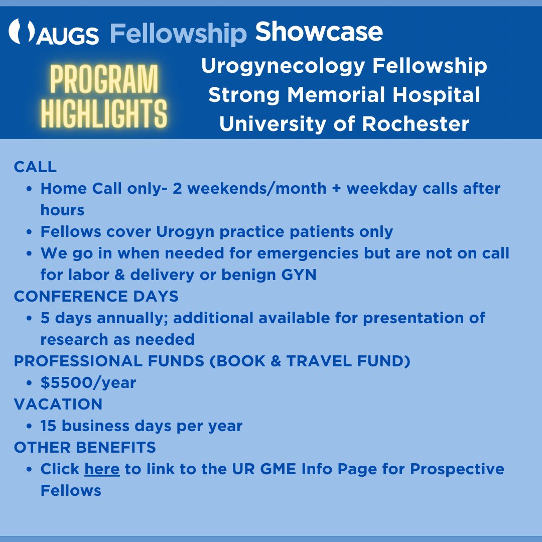where are we? what do we do!? <a href="/UR_Med/">UR Medicine</a> <a href="/urogynsociety/">AUGS</a> 
#FutureFellowsofAUGS #FutureUrogynFellows #AUGSFellowshipShowcase
#OBGYN #ObGynTwitter #MedEd