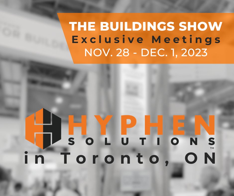 📣 Exclusive Opportunity with Hyphen Solutions! 

Hyphen Solutions will not be present on the exhibition floor #TheBuildingsShow this year. This means there will be no booth for casual visits! 

Learn more and book your demo here: bit.ly/3QM49Z5