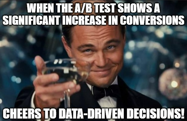 PragInstData's tweet image. When the A/B test results are in and it says &apos;Significant Increase in Conversions!&apos; 🚀

Cheers to the power of data-driven decisions that move the needle 🥂

Take the first step towards becoming a data-driven decision-maker. Learn more 🔗 pragmaticinstitute.com/data/