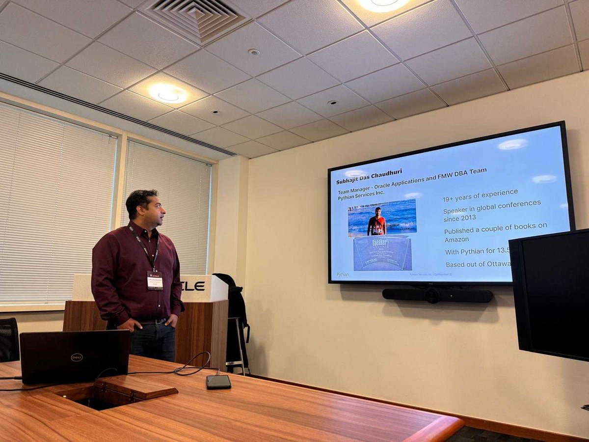 Pythian's tweet image. Our very own Subhajit Chaudhuri, Luke Davies, and Raivis Saldabols had a successful Day 1 at the UKOUG conference in Reading—now on to Day 2!

#LoveYourData #UKOUG #UKOUG2023 #OracleEBS #CloudSecurity #DataManagement #JSON #Azure #SSO