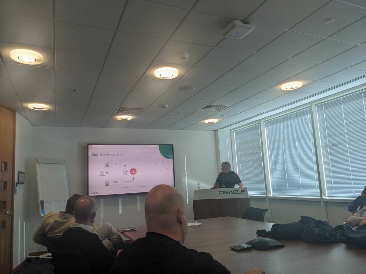 Pythian's tweet image. Our very own Subhajit Chaudhuri, Luke Davies, and Raivis Saldabols had a successful Day 1 at the UKOUG conference in Reading—now on to Day 2!

#LoveYourData #UKOUG #UKOUG2023 #OracleEBS #CloudSecurity #DataManagement #JSON #Azure #SSO