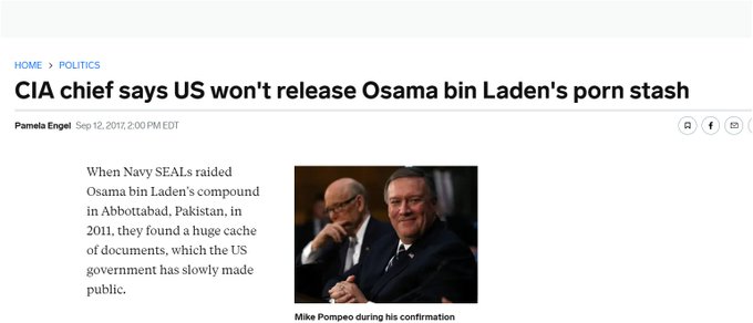 The CIA refused to release Osama's porn stash. https://t.co/kQj9SRx2d3 https://t.co/J0AYQ0cS8X<a href="/tag/animalblocked"class="tags"><span>#animalblocked</span></a>