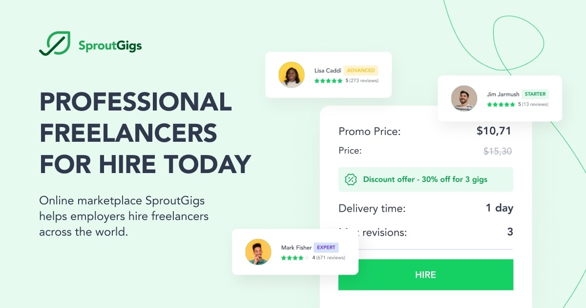 Sprout Gigs is an Online Earning Website for Bingers’ –
It is the best website for students
If you looking for 1st $ then Hurry up
Join for Free: sproutgigs.com/?a=13cee259