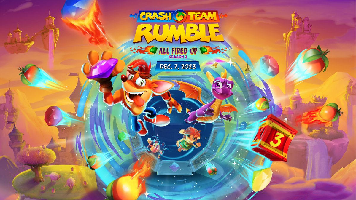 We're ALL FIRED UP for Season 3 of #CrashTeamRumble. Available December 7!