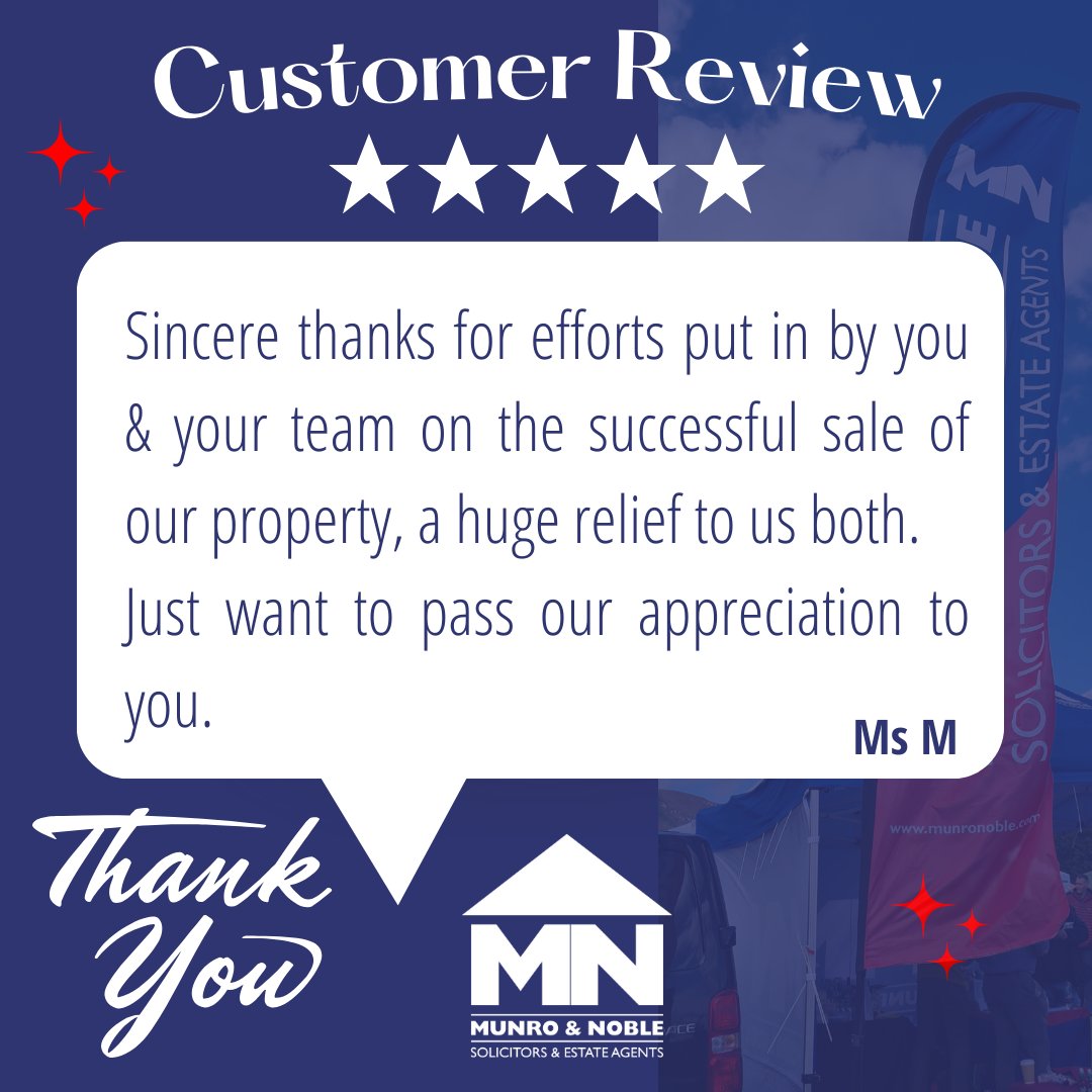 At Munro & Noble we strive to give the best possible customer service.  #Thankyouthursdays #munronoble