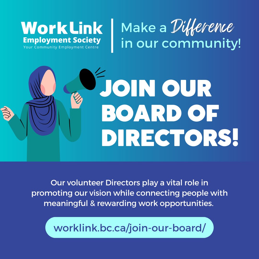 Worklink's tweet photo. Join WorkLink's Board of Directors and help advance our vision of connecting individuals with fulfilling employment opportunities - https://t.co/qijizsaDK2
#WorkLink #JoinOurTeam https://t.co/ZglmiUIiMH