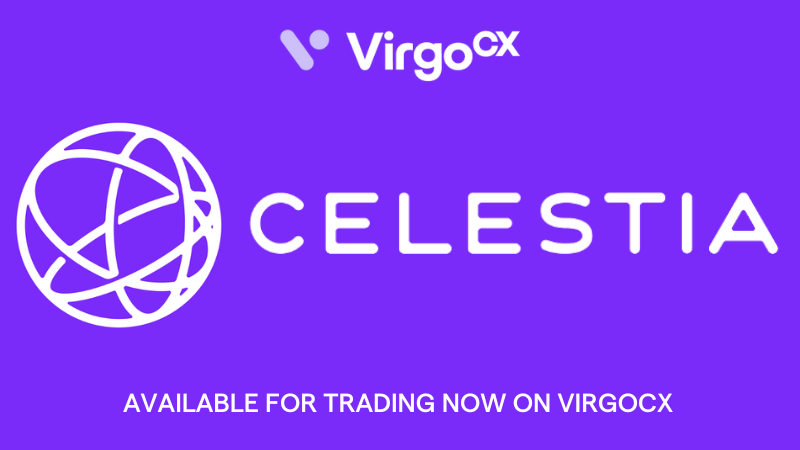 Virgo_Global's tweet photo. 1st IN CANADA!
Celestia @CelestiaOrg is now LIVE on VirgoCX!
Hop on board and take a look at our newest coin!
#virgocx #Celestia #newlisting https://t.co/VmKcv7tlNG