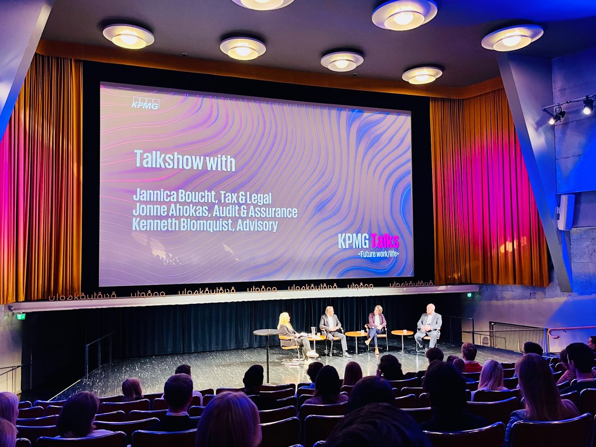 jjseppala's tweet photo. #KPMGtalks tilaisuus Amos Rexissä! #Big4 https://t.co/exINIuh1T3