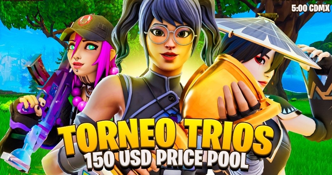 CHAPO_FN1's tweet photo. 💰TORNEO 150 DLLS💰
 
🔴Requisitos
 
✅️Seguirme @CHAPO_FN1 
✅️Seguirme https://t.co/yEUCDdzEU3 
✅️Seguir @Cyrox1ol 
✅️Like &amp; RT 
✅️Mencionar a tu Trio
 
Sábado 18 Nov 5pm hora
 Mex 
Trasmitido: https://t.co/yEUCDdzEU3 https://t.co/odTsGUNr6X