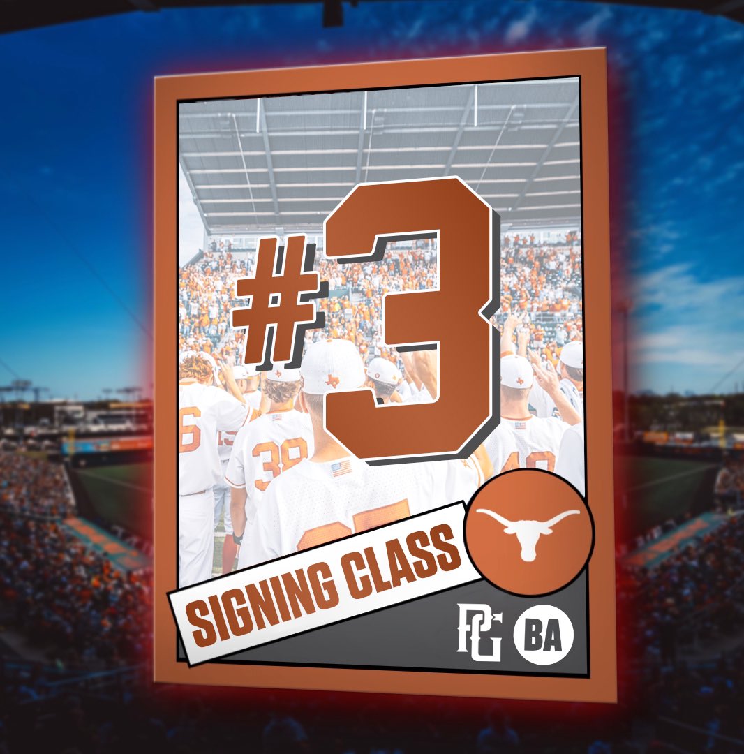 TexasBaseball's tweet photo. Next up for the Horns…

Read all about the No. 3 signing class in the country: https://t.co/CuNrFN0YTY

#HookEm https://t.co/DWiGUa2CuR