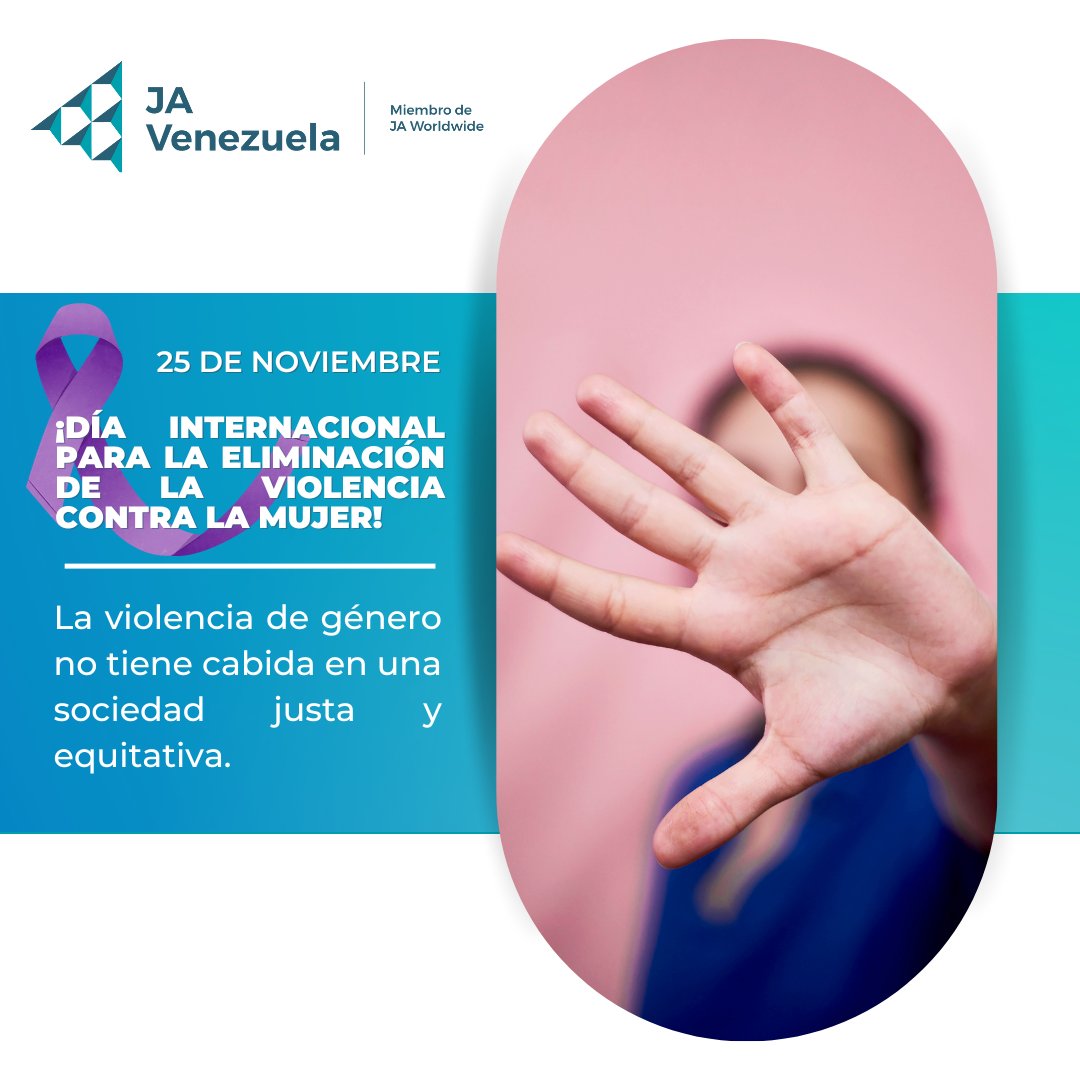 DÍA INTERNACIONAL PARA LA ELIMINACIÓN DE LA VIOLENCIA CONTRA LA MUJER💜

Elevemos nuestras voces y tomemos acción en la importancia de empoderar a las mujeres, denunciar cualquier forma de violencia y educar sobre la igualdad de género.

 #JaVenezuela