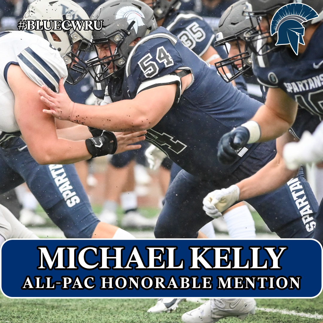 All-PAC Honorable Mention (cont.)
🏈 Michael Kelly, Graduate Student Defensive Tackle
🏈 Owen Myer, Sophomore Right Tackle
🏈 Michael Wojkowski, Senior Wide Receiver

#CWRU #BlueCWRU #d3football

5/6