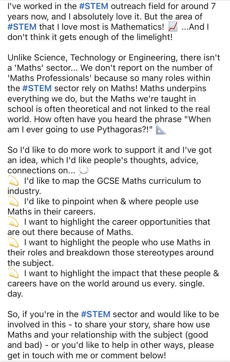 katherine1993_'s tweet photo. Calling everyone who uses Maths as part of their day jobs! 🚨

Would anyone be interested in helping out? 👇🏻

#MathsWeekEngland #Maths https://t.co/s9aebRAasZ