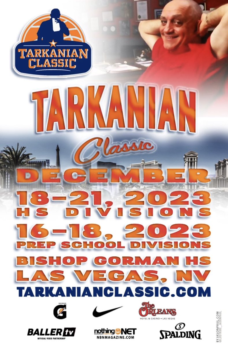 valerieinhoops's tweet image. Hoop fans! One month from today we tip off one of the most credible &amp;amp; elite events again in Vegas! @TarkClassic 

Dec 16- Dec 21 (HS &amp;amp; Prep Divisions) @BishopGormanHS 

IYKYK !!!! @theballdawgs @BallerTV @Gatorade @Spalding @orleanscasino