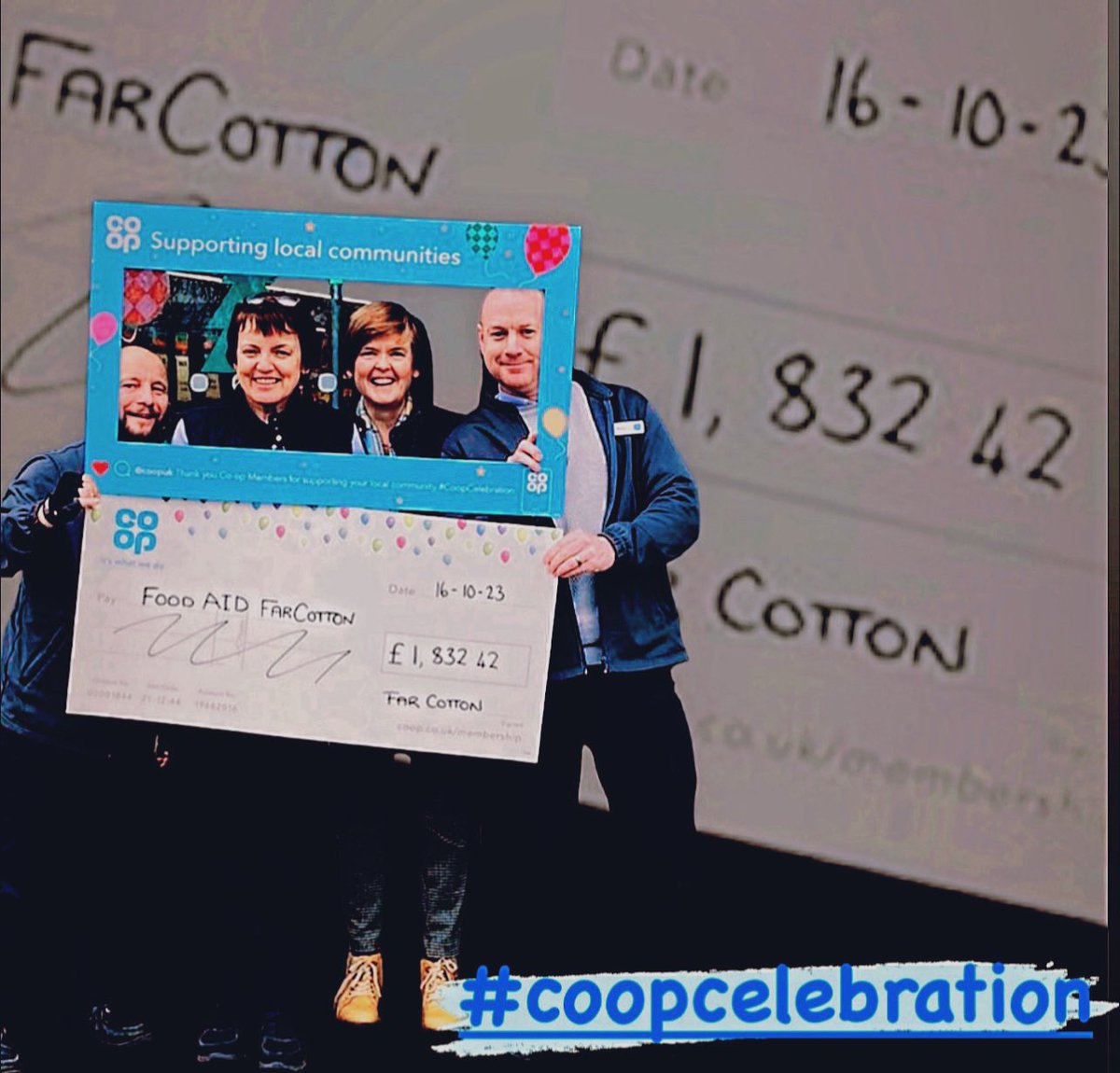 Celebrations today with Far Cotton Food AID as part of our cluster group 🙌 🎉 #CoopCelebration #coopuk @Ragesh2018