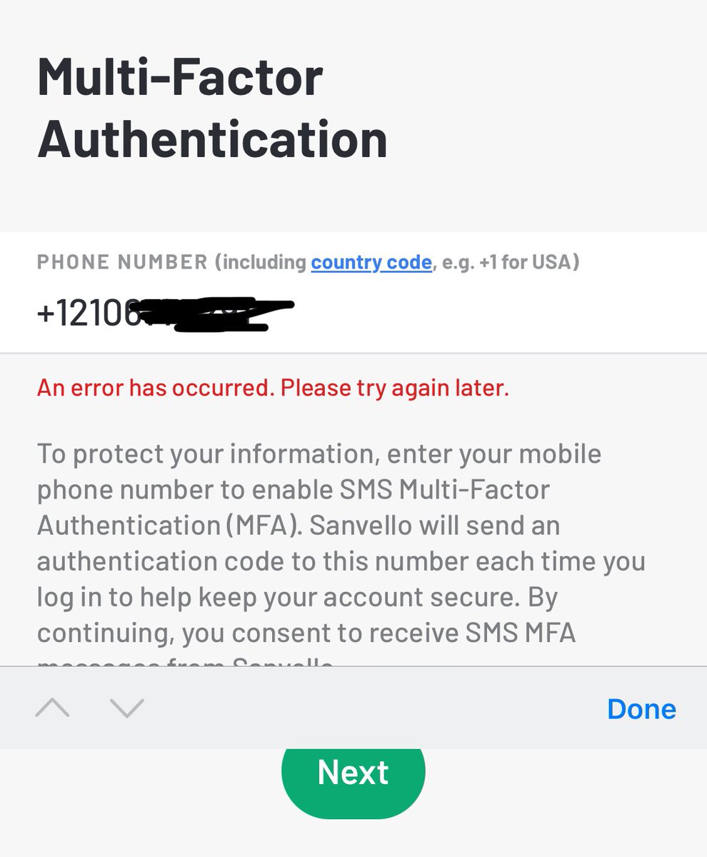 MonicaMarie13's tweet photo. @sanvellohealth Is there a known issue for this below? I have deleted and reinstalled the app and continue to get this error. https://t.co/9vaCj2vqEH