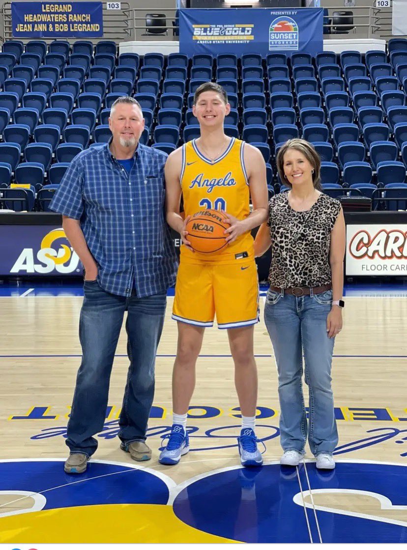 Huge CONGRATULATIONS to Senior <a href="/KollinAllbright/">KollinAllbright</a> on signing with our hometown team Angelo State University. We look forward to your successes and following you these next 4 years!!! <a href="/angeloathletics/">Angelo State Athletics</a> <a href="/AngeloStateMBB/">Angelo State MBB</a>