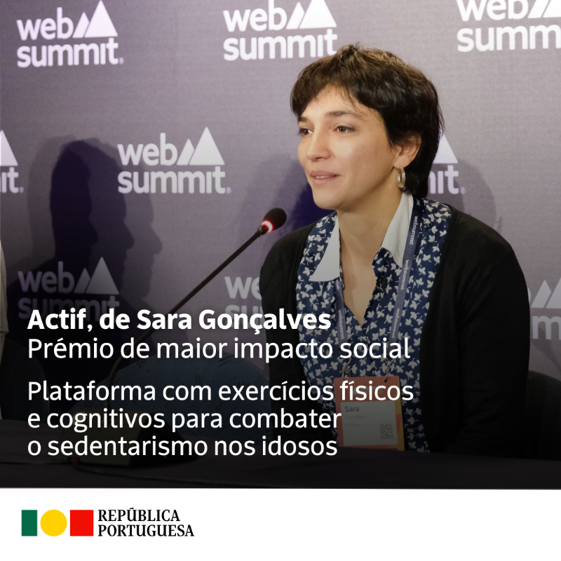 govpt's tweet photo. A #Road2WebSummit รฉ uma iniciativa promovida pela @StartupPortugal. De entre 115 empresas nacionais a concurso, #Ethiack, #JupiterApp e #Actif distinguiram-se como a mais promissora, a com melhor desempenho e aquela com maior impacto social, respetivamente.
#WebSummit2023
