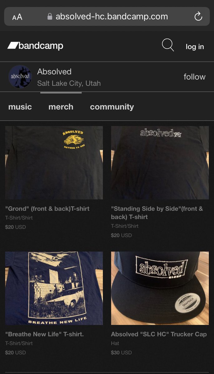 Absolved_hc's tweet image. Remaining merch up now on our BC page. We’ll ship that shit FR. 

Absolved-hc.bandcamp.com