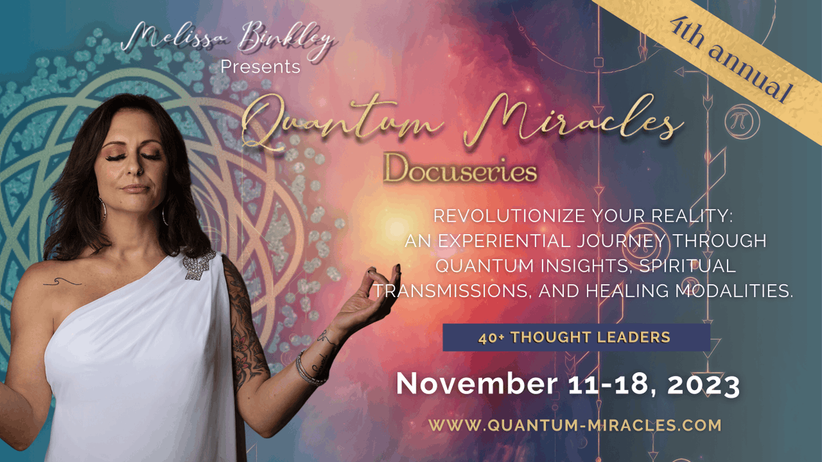 WiccaSpirit's tweet photo. π« Unlock your greatest potential with Quantum Miracles! Dive into the future of healing, manifestation, and spirituality with over 40 world-renowned experts this Nov 11-18. You can still reserve your spot!
https://t.co/G3p0MUQTYQ
#TranscendingLimits #QuantumMiracles https://t.co/0mo0ziruIs