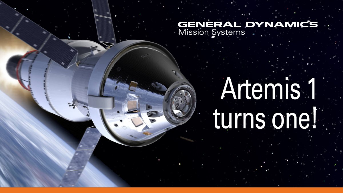 A year ago, Artemis I was launched from the Kennedy Space Center in Florida on November 16, 2022.

Great work team and here is to many more years with human space exploration!

gdmissionsystems.com/articles/2022/…

#GDMissionSystems #SpaceExploration #Artemis #SpaceJobs