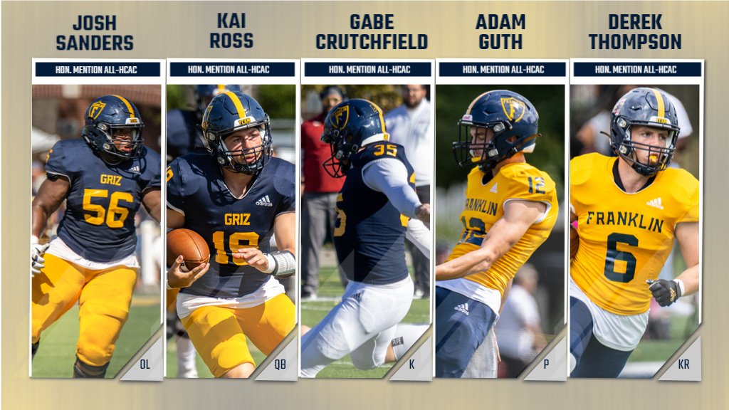 NEWS | Ojata named HCAC Defensive Player of the Year; <a href="/FCGrizFootball/">Franklin College Football</a> collects 15 all-conference nods on Thursday 

franklingrizzlies.com/news/2023/11/1…

#TeamGriz #GrizGrit